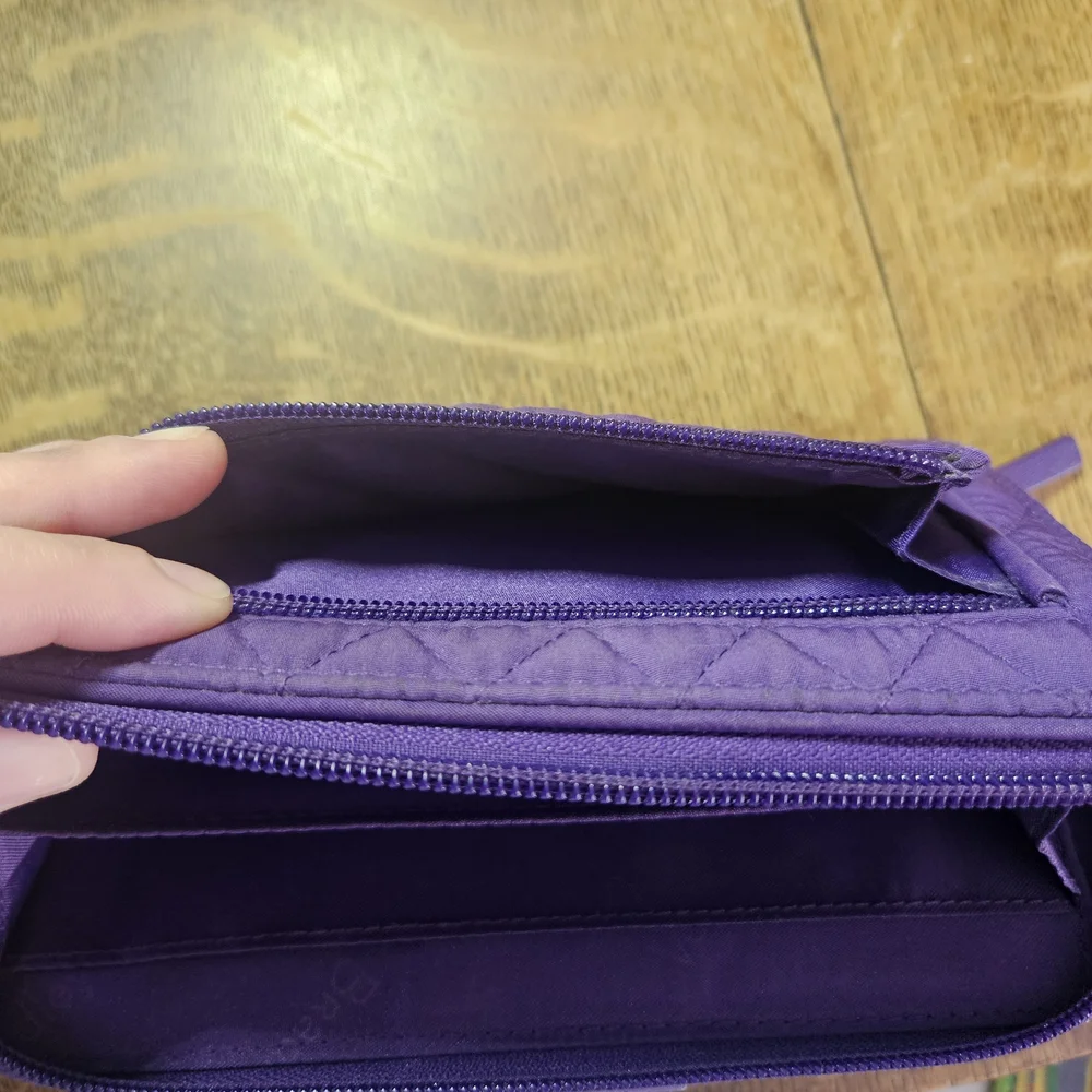Vera Bradley Purple Quilted Wallet